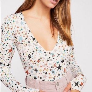 Free People Girls Like Us Bodysuit S